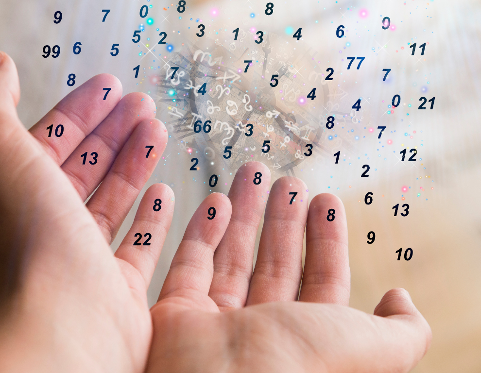 Symbol für die faszinierende Welt der Numerologie: Zahlensymbolik, Zahlenmystik, Pythagoras, Kabbala, chinesische Numerologie, indische Numerologie